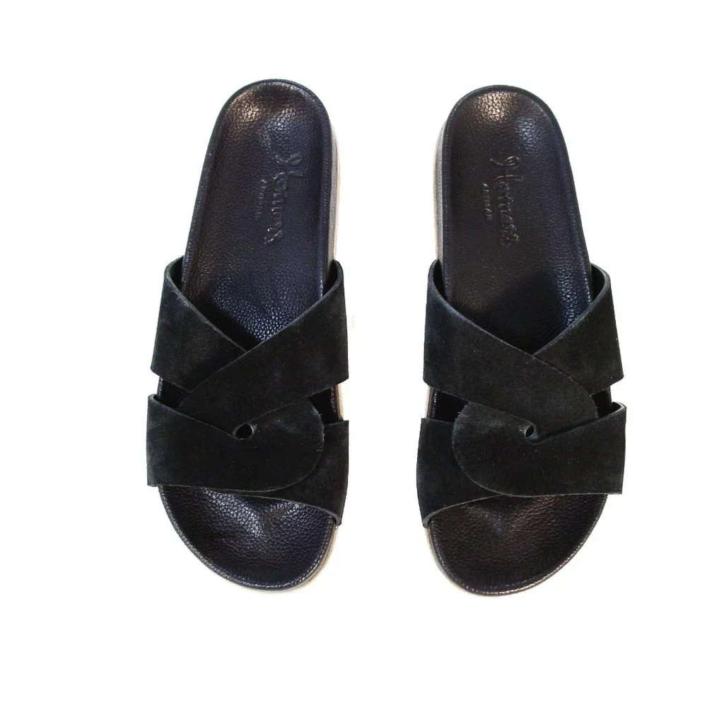 HOMERS ARTISAN $300 Platform Slide Sandals Women's 40/10 - Made in SPAIN - Picture 2 of 7